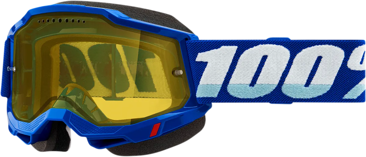 100% Accuri 2 Snow Goggles - Blue - Yellow 50021-00002