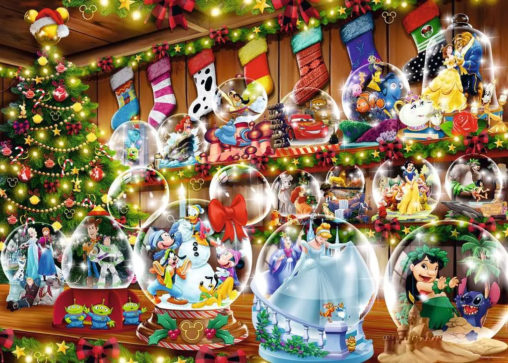 1000 PC Disney Snow Globes Puzzle