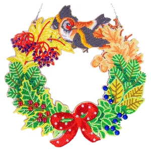 30x30cm 5D DIY Diamond Painting Art Wreath Kit Hanging Craft Home Decor