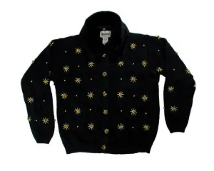 Beaded Snow-X-Small Christmas Sweater