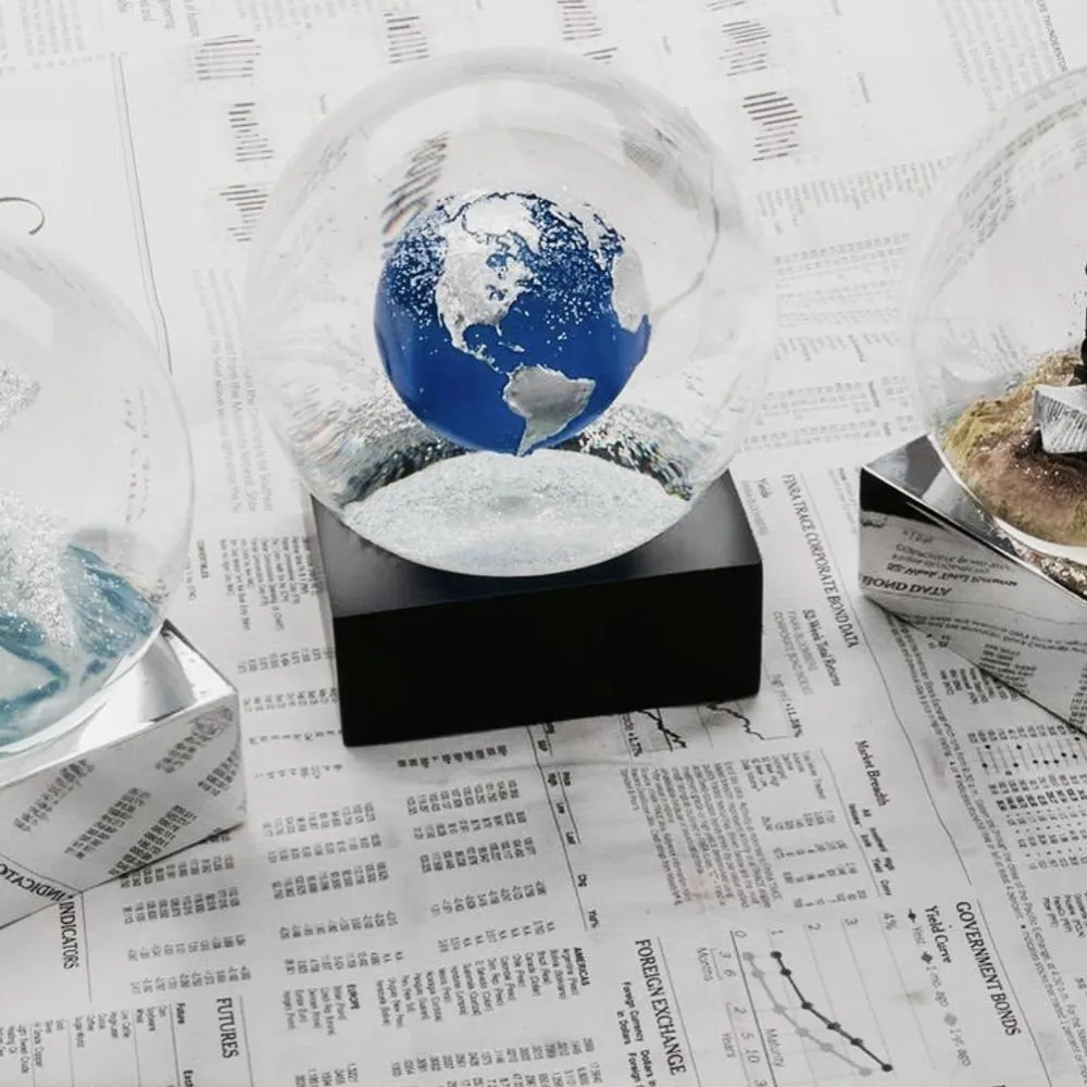 CoolSnowGlobes - Blue Earth Snow Globe