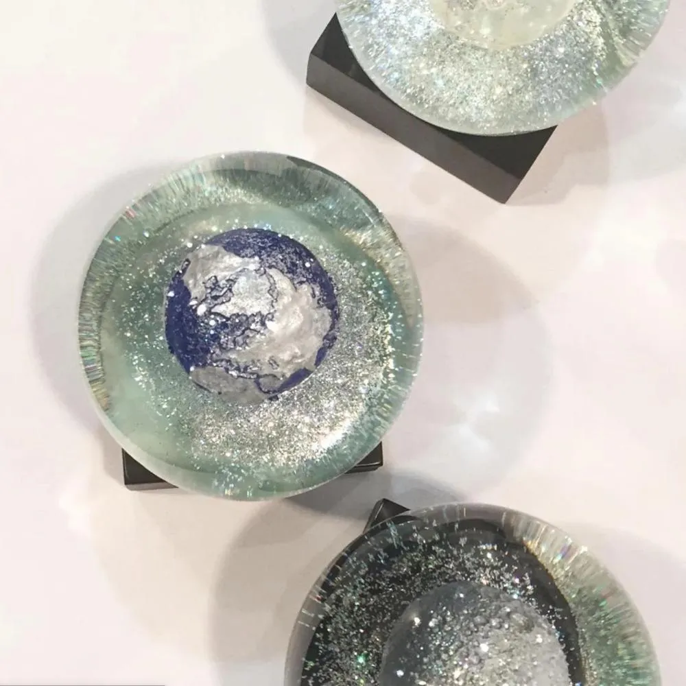CoolSnowGlobes - Blue Earth Snow Globe