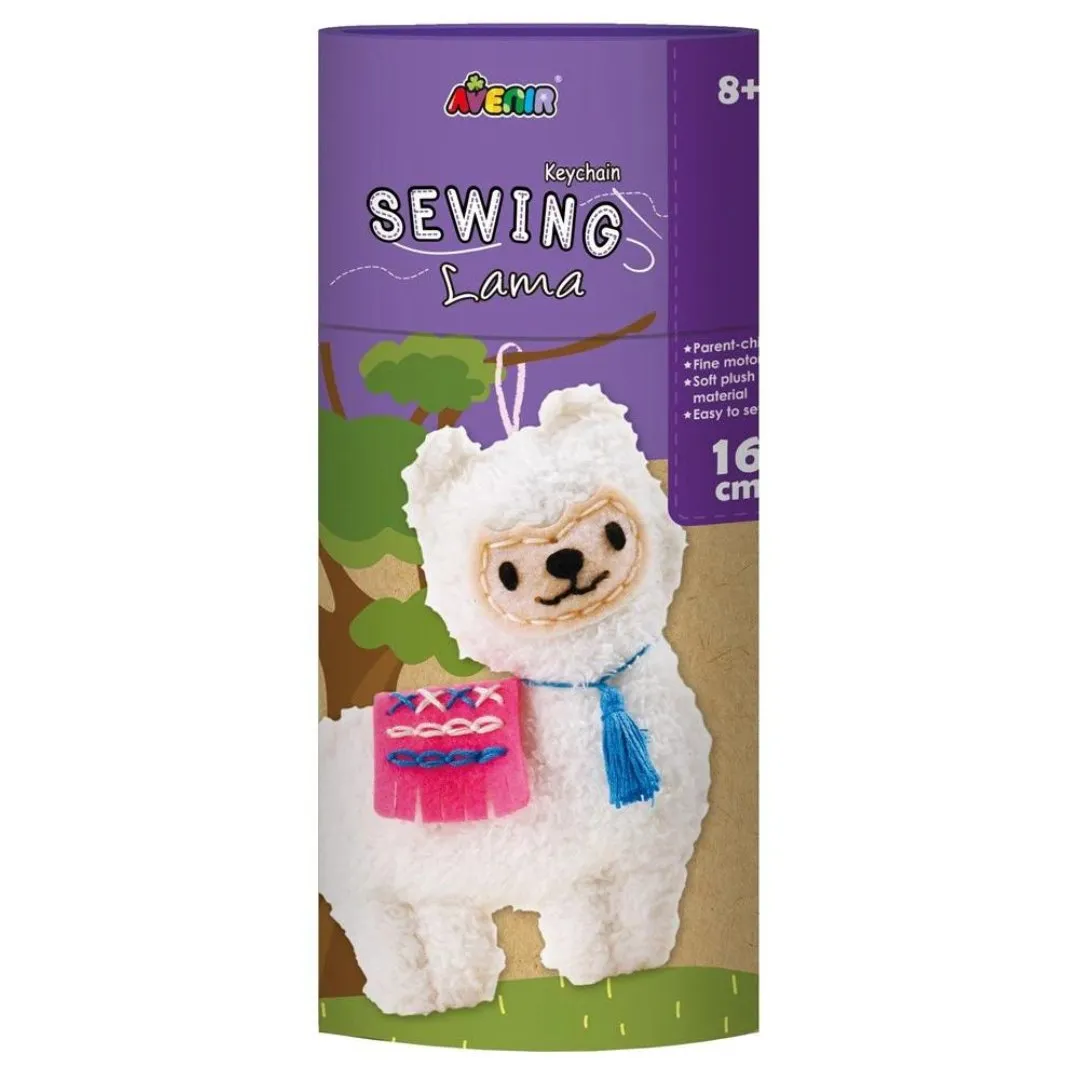 DIY Sewing Keychain - Llama