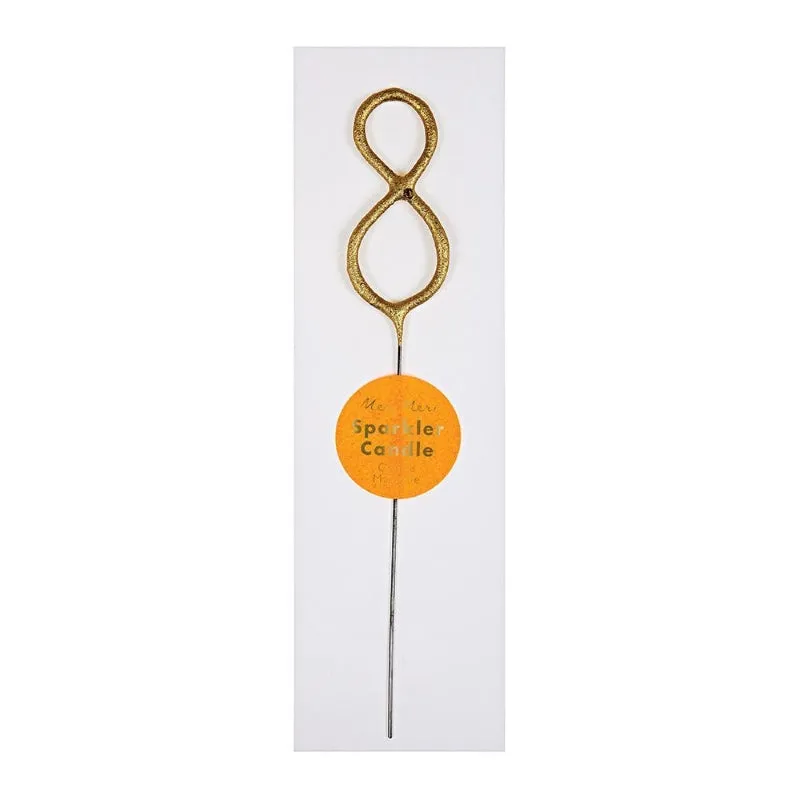 Gold Sparkler Candle - 8