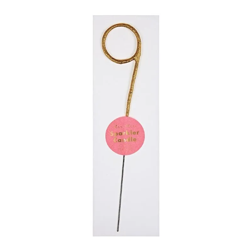 Gold Sparkler Candle - 9