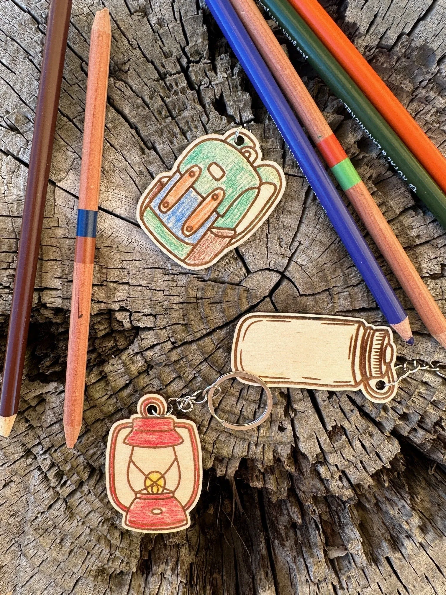 Kid's Color Your Own Keychain