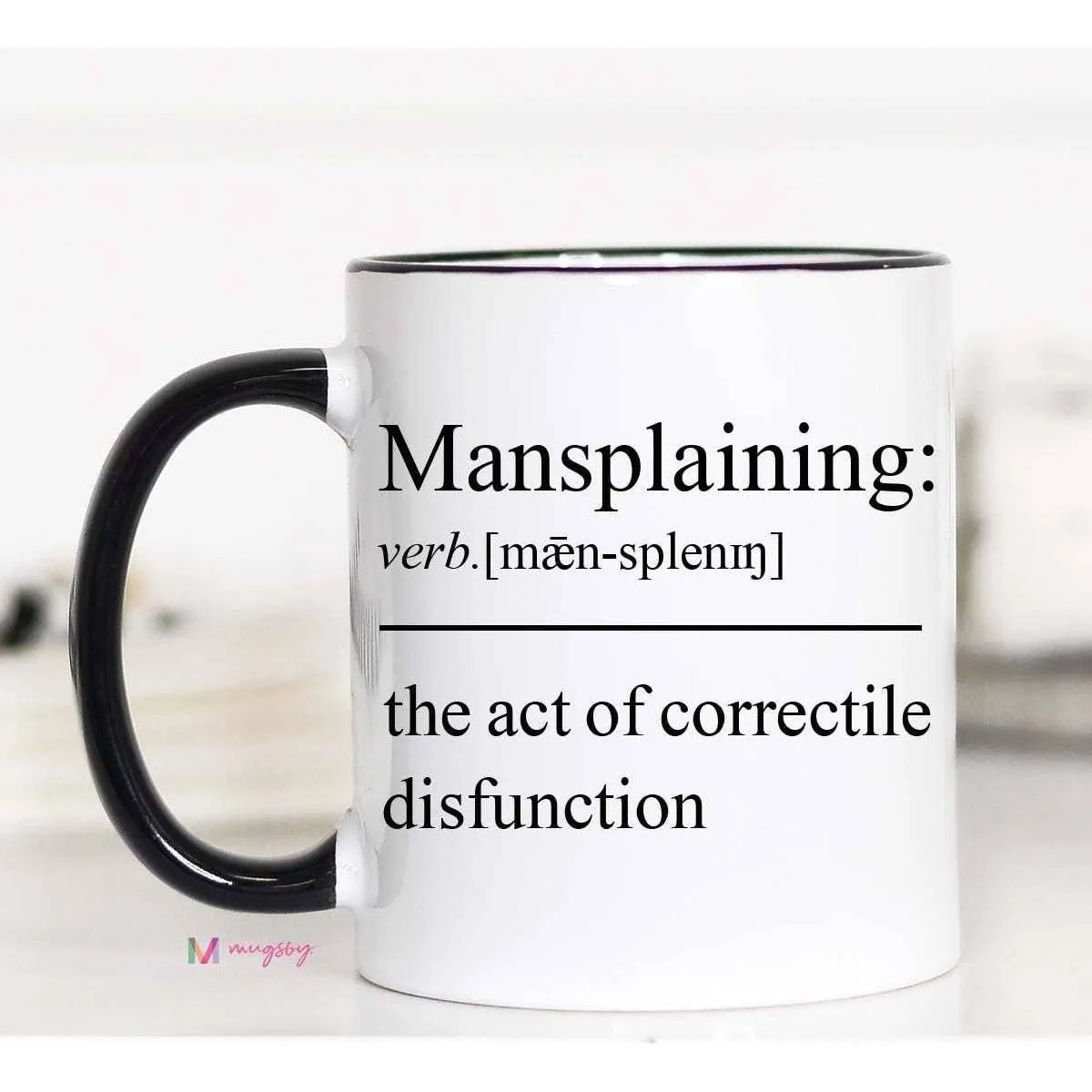 Mugsby - Mansplaining Coffee Mug: 15oz