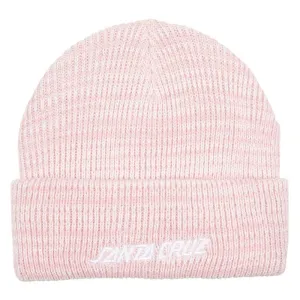SANTA CRUZ Womens Strip Marl Beanie - pink heather