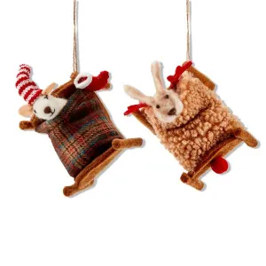 Sleepy Time Critter Ornament - 2 Styles