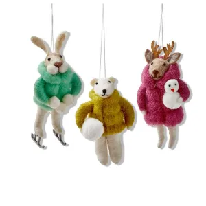 Snow Day Critter Ornament - 3 styles