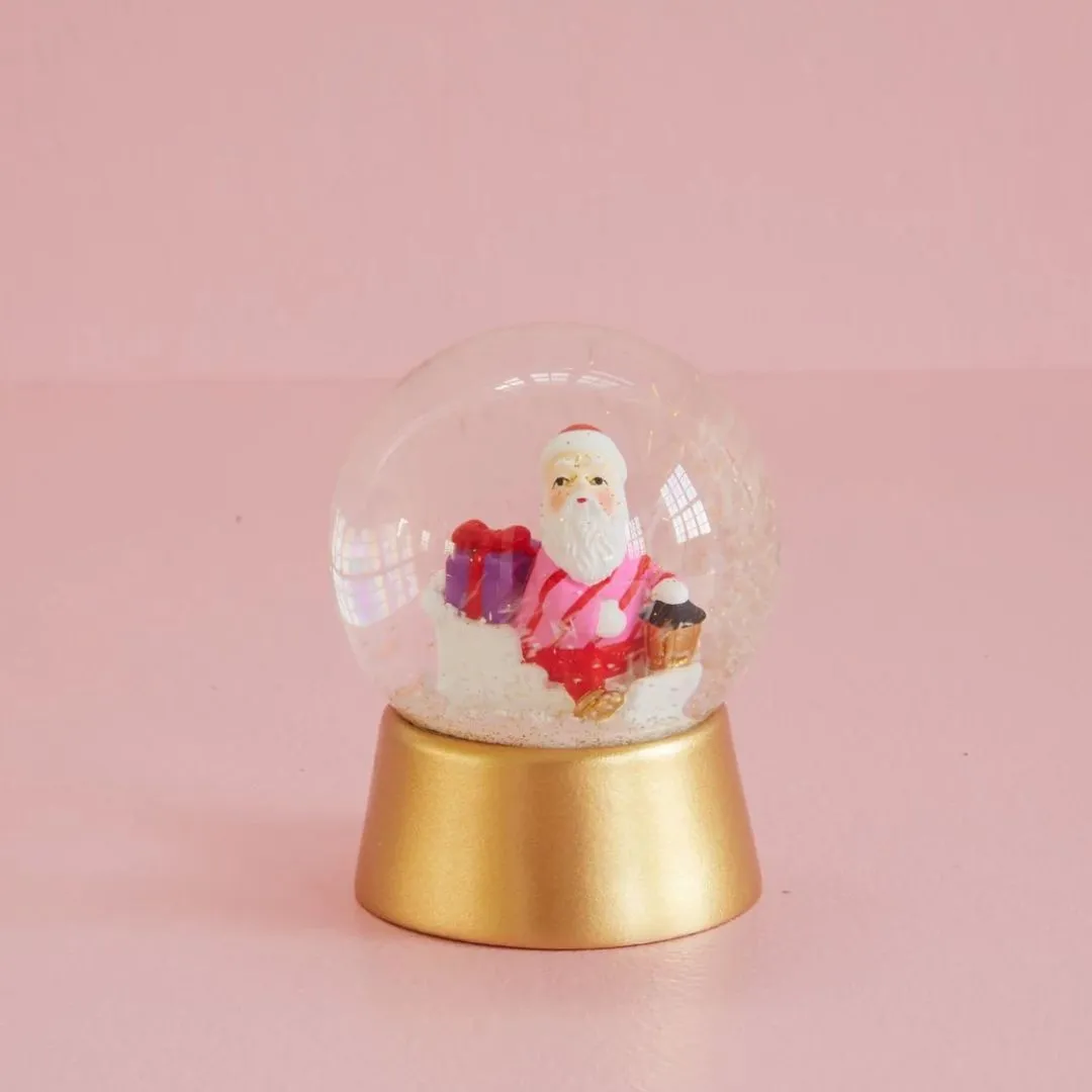 Snow Globe with Xmas Santa Figurine