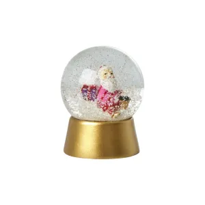 Snow Globe with Xmas Santa Figurine
