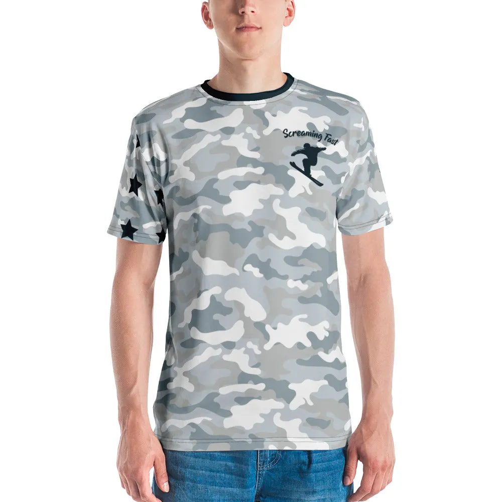 Snow Ski Screaming Fast premium knit jersey t-shirt