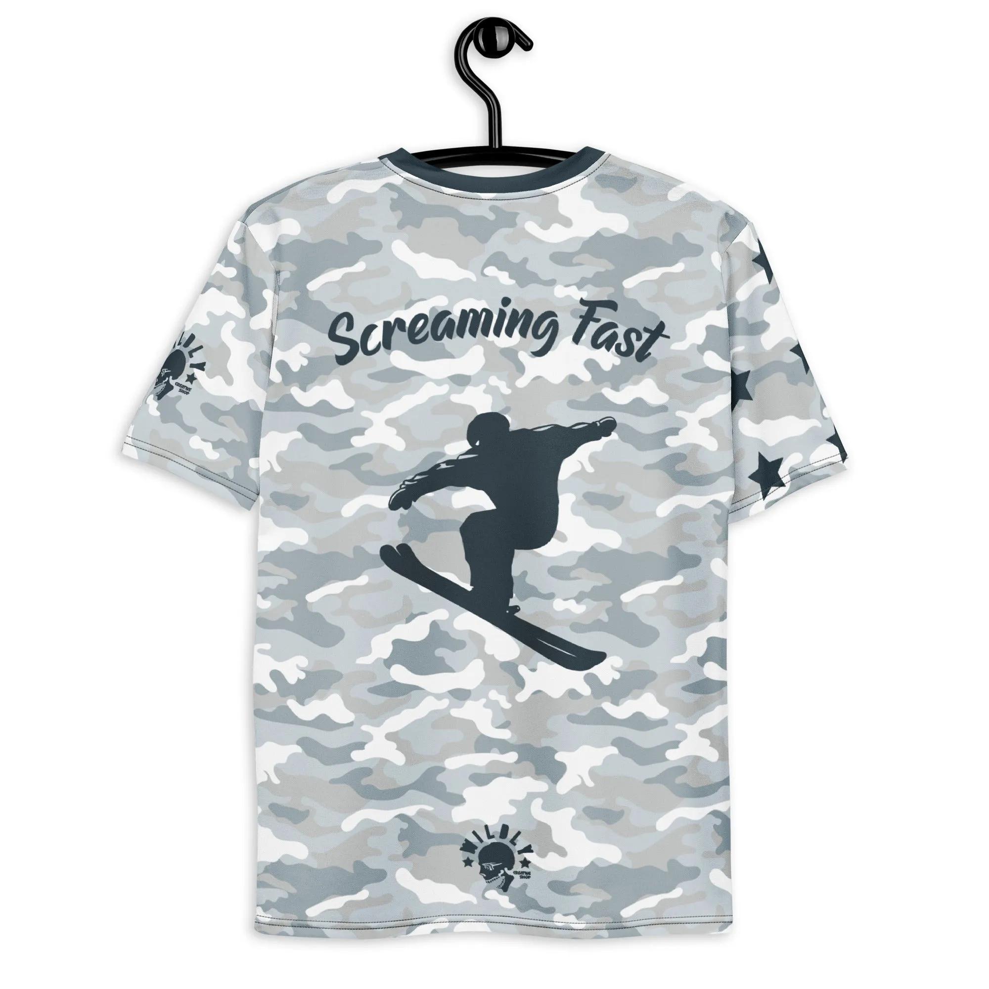 Snow Ski Screaming Fast premium knit jersey t-shirt