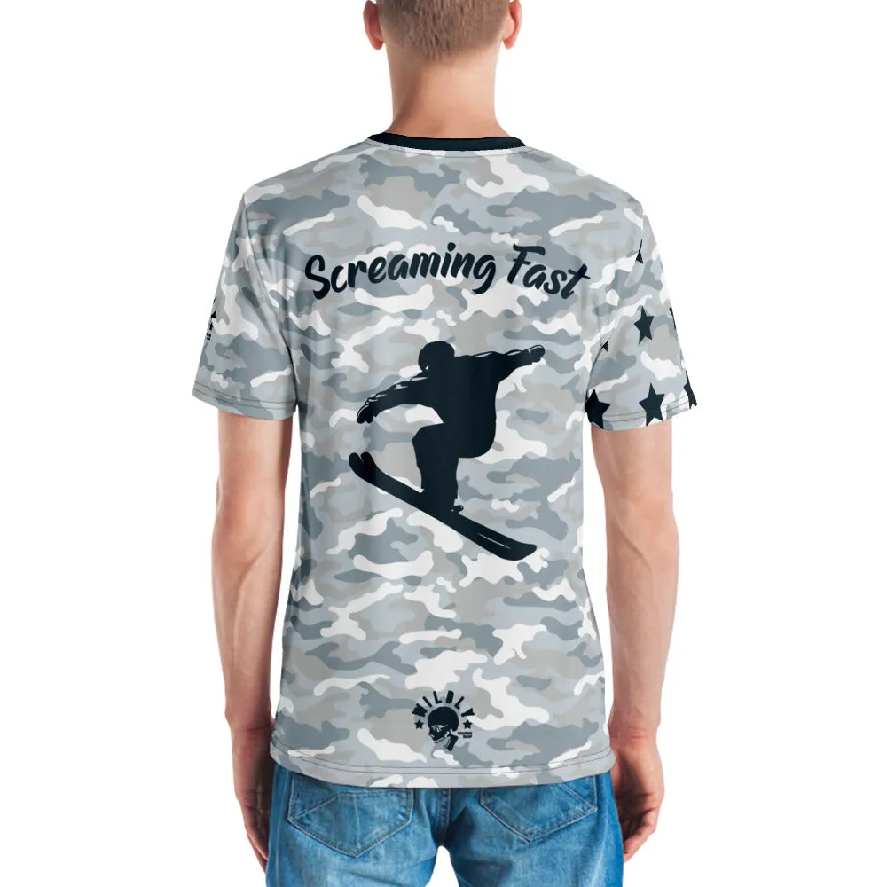 Snow Ski Screaming Fast premium knit jersey t-shirt