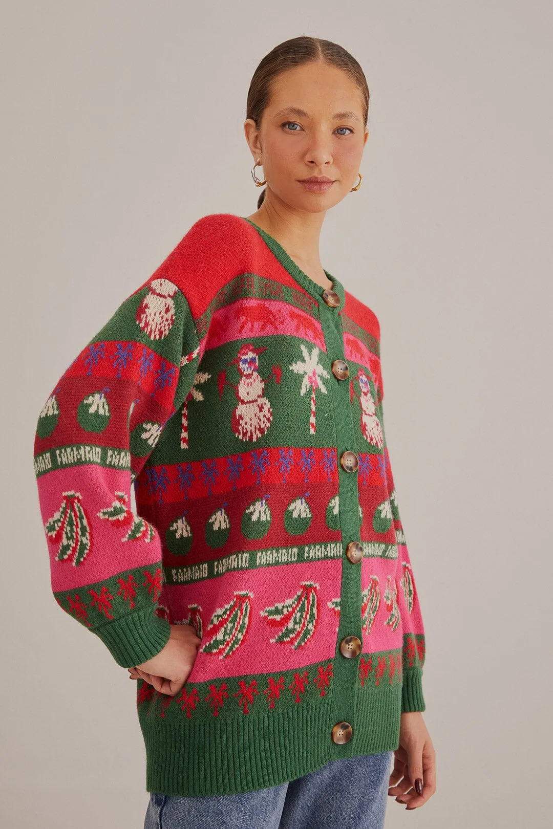 Tropical Christmas Ainika Cardigan